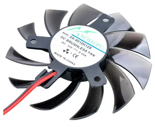 

For router micro host CPU XK-8010H12S 75mm diameter-hole pitch 40mm DC12V 0.25A 3300rpm graphics card cooling fan