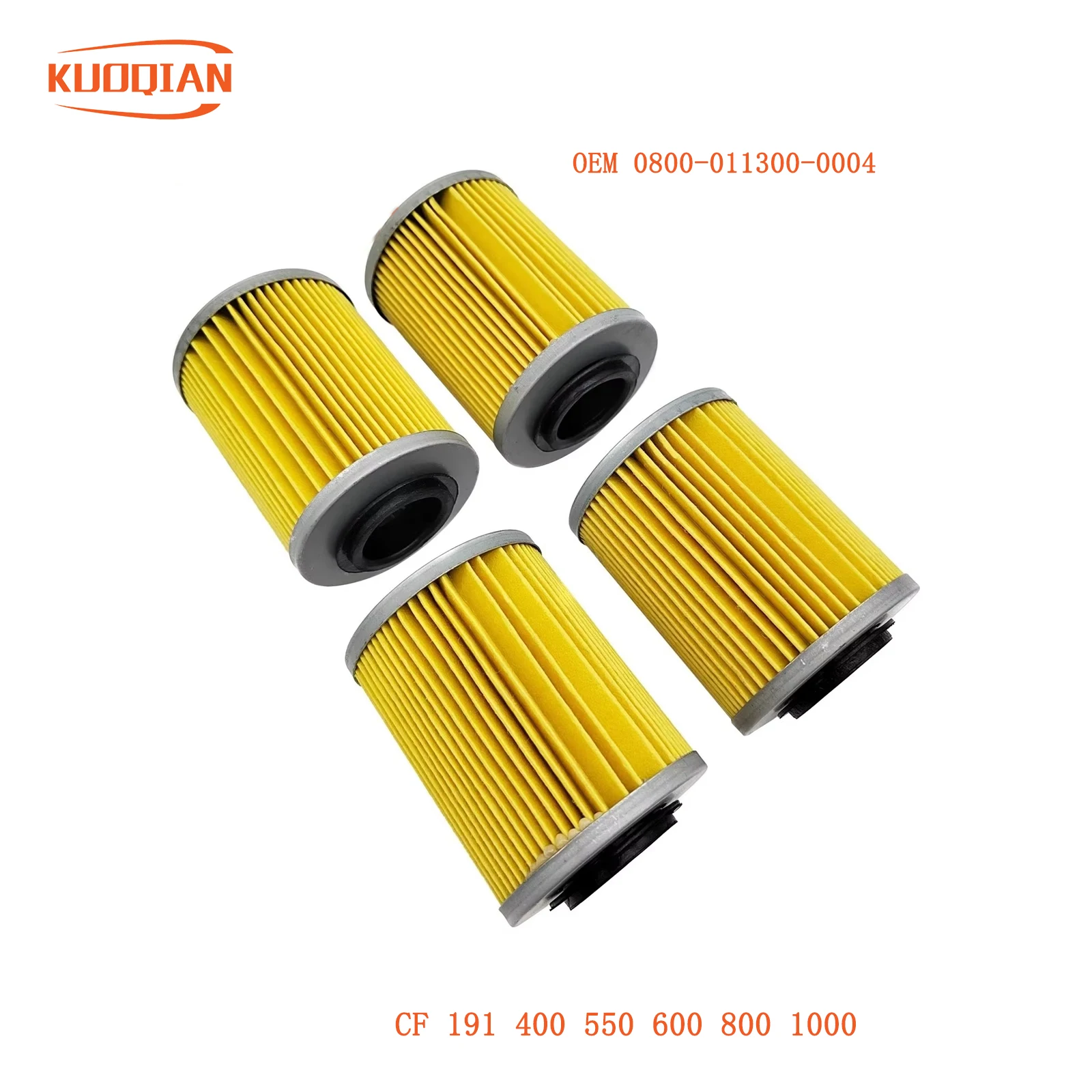 

4PCS Motorcycle Oil Filter for CF500 400 500cc CF Zforce 800cc CF800 X8 ATV UTV Parts 0800-011300-0004