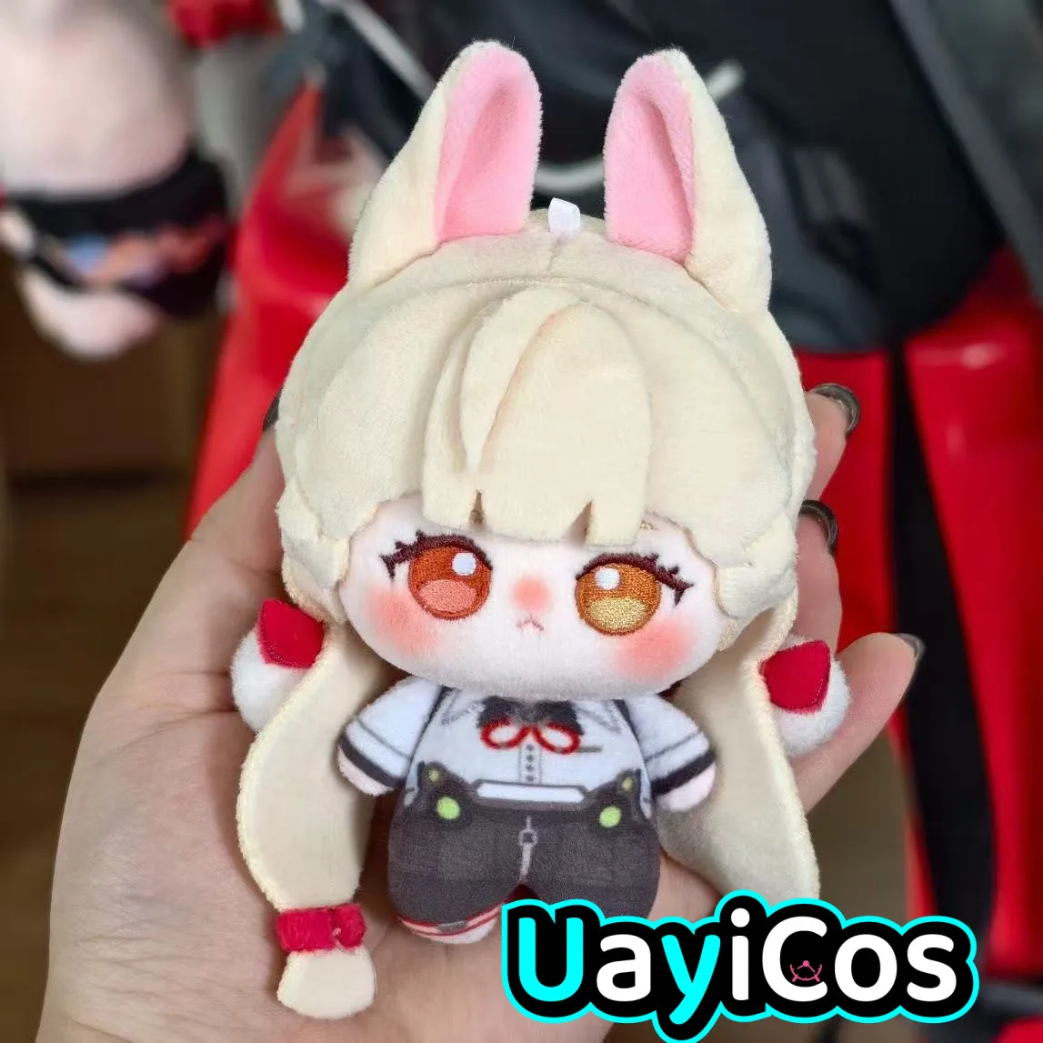 

10cm Zenless Zone Zero Alice Thymefield Stuffed Plushies Plush Doll Clothes Anime Figure Game Keychain Bag Toy Kids Halloween G