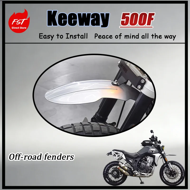 FOR Keeway 500F Front Mudguard High Position Modified Retro Bird Beak Design Sand Removal Mud Flap for Motorcycle