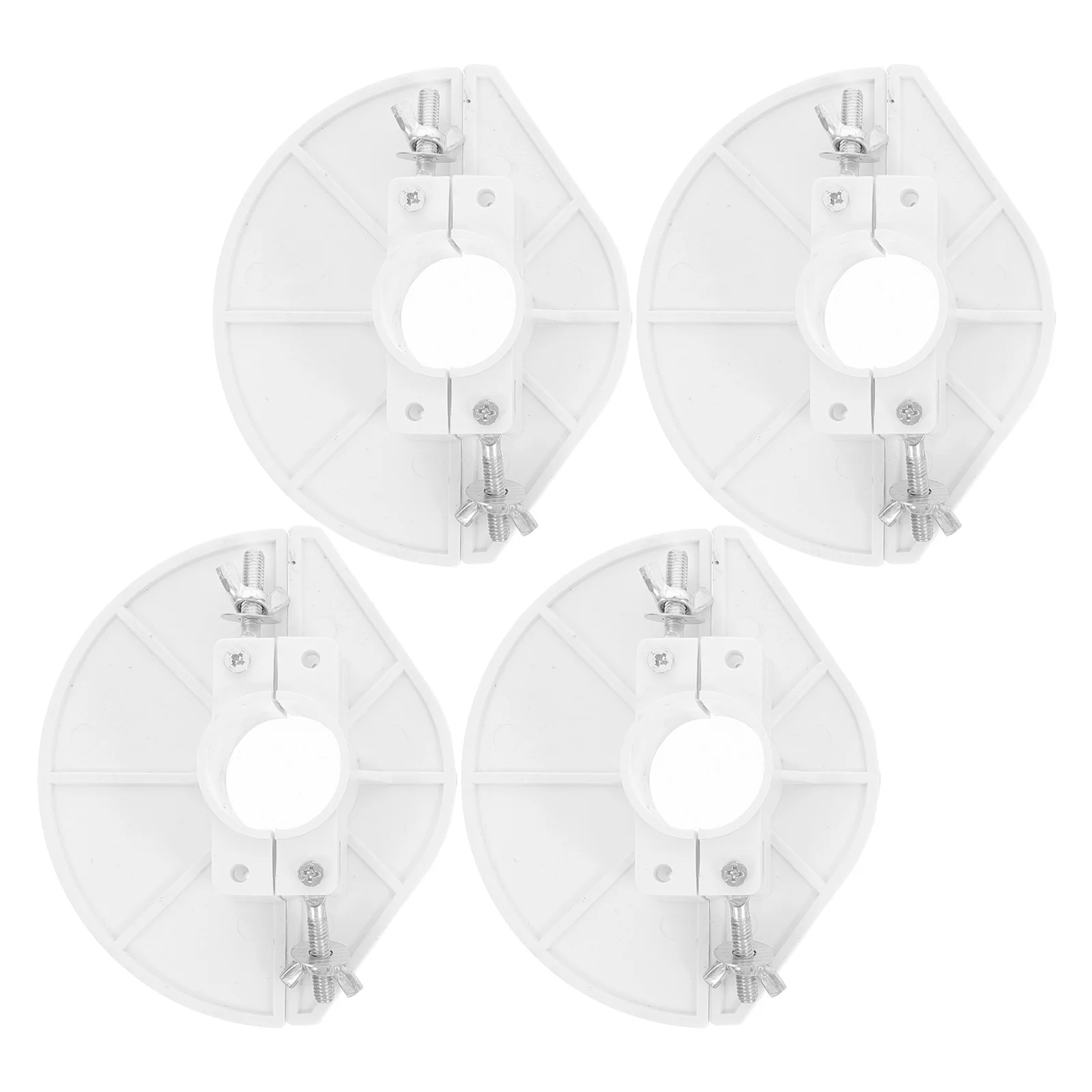 

4Sets Water Drainage Plates PVC Plugging Hole Filling Template Drop-in Plates Durable Drainboard for Water Pipe Repair