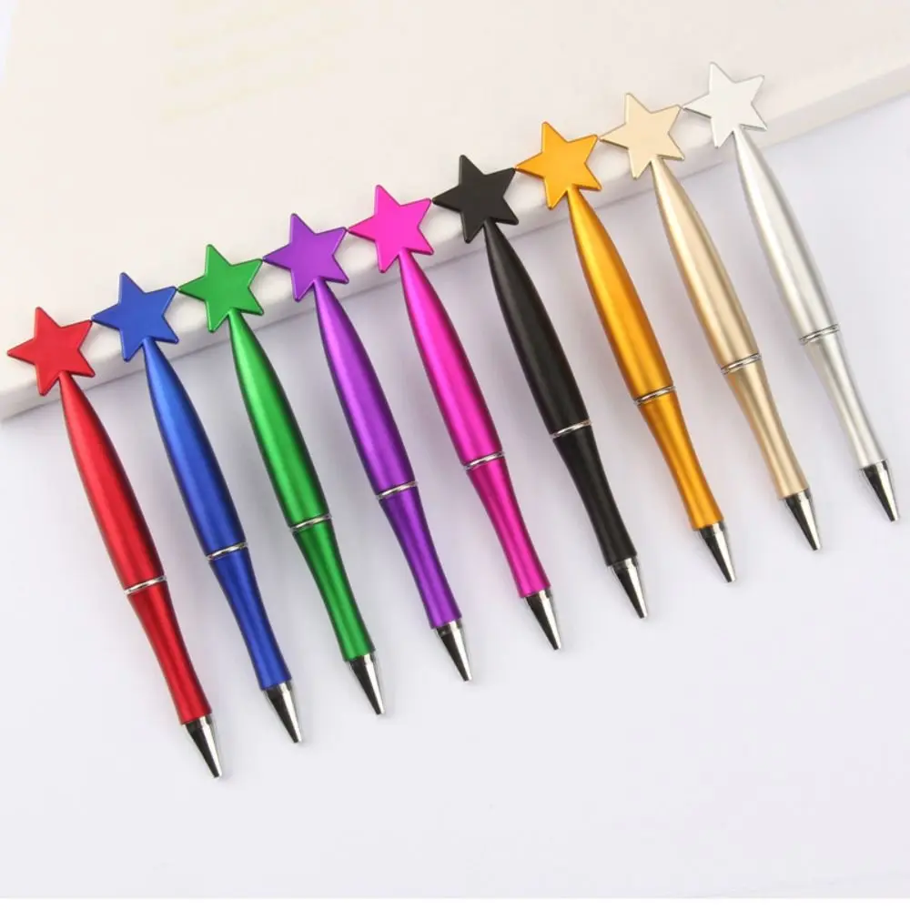 Kawaii Creative Ballpoint Pen Smooth Cute Star Shaped Pen Stationery Supplies Office Gel Ink Rollerball Pens Christmas Gift