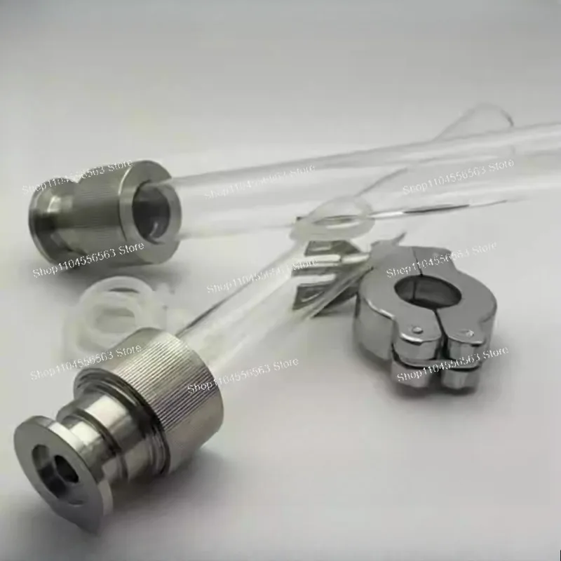 Customized KF16 test tube adapter kf25 to vacuum test tube adapter with 200 micron filter