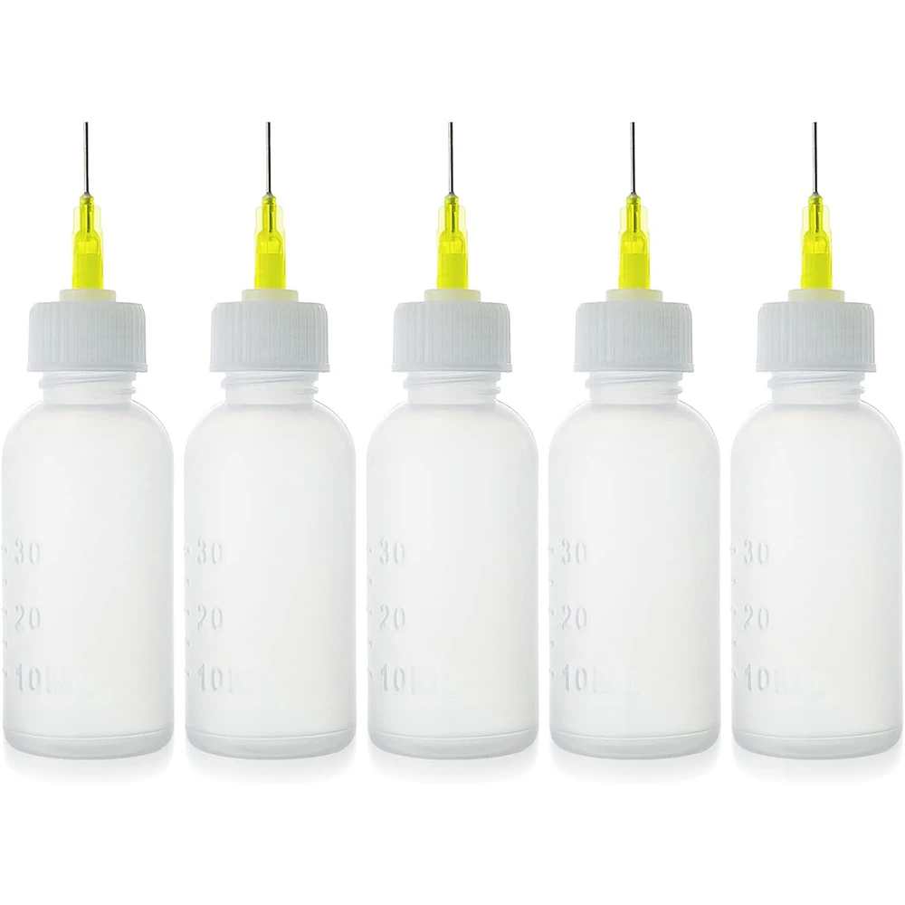 Präzisions-Kleberapplikatorflasche mit gebogener, stumpfer Nadelspitze und konischer Nadel für Öl, Kleber, Flüssigkeiten – Detail 5