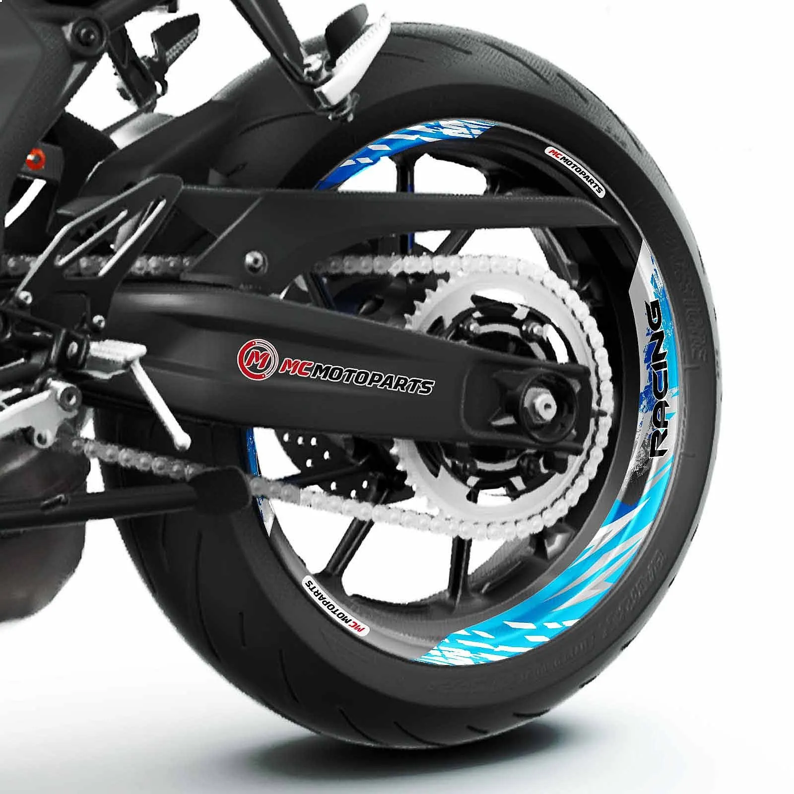 S02W Aqua 2-Piece Rim Wheel Decals For Bandit 1200 GSF1200 97-00 4