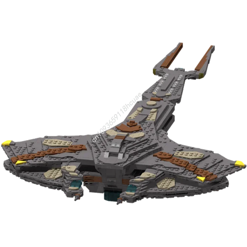 

1466pcs MOC Damar-Class Cardassian Dreadnought Smooth Edition Building Blocks Solve the problem up Christmas toy Gift