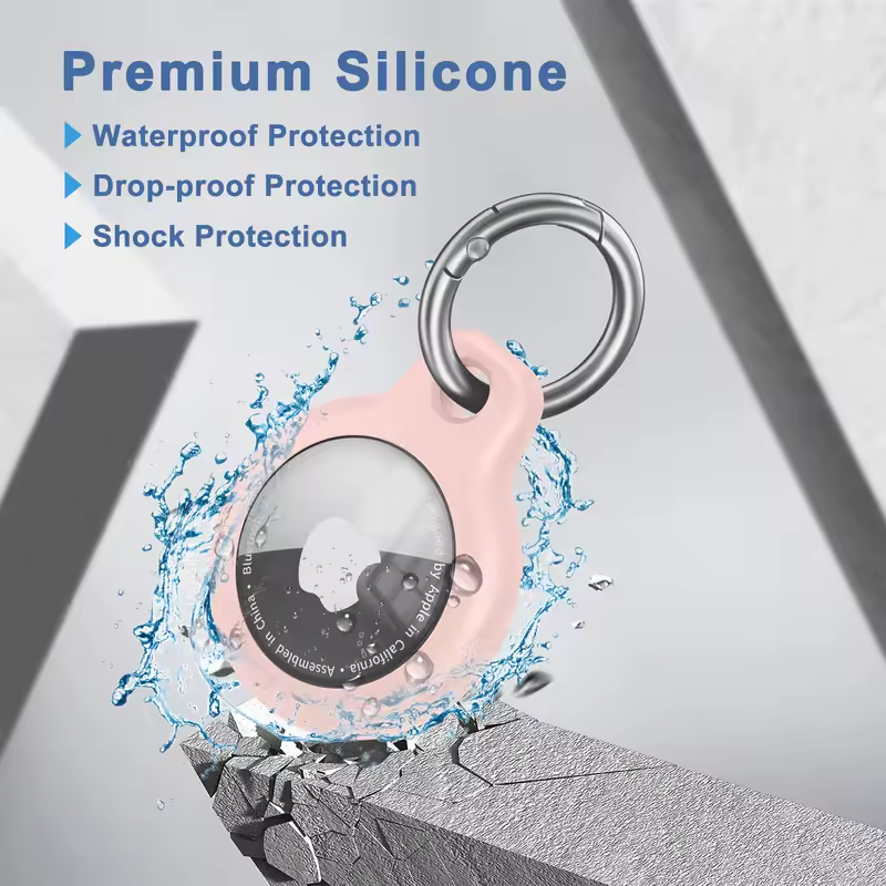 TPU Cover for Apple Air tag Holder with Keychain Protective Shell Tracker Accessories Anti-scratch Sleeve For Apple Air tag Case - Image 5