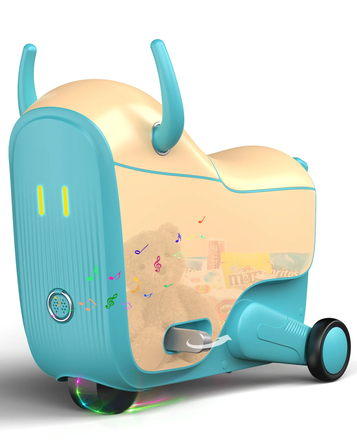 GNU Electric Child Friendly Travel Suitcases Kids Luggage Scooter Suitcase