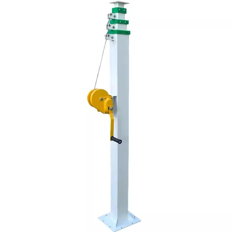 Manual Lift Pole (3 M/4M/5M/6M) Manual Telescopic Mechanical Winch Large-Scale Fire Emergency Lighting Equipment Mount