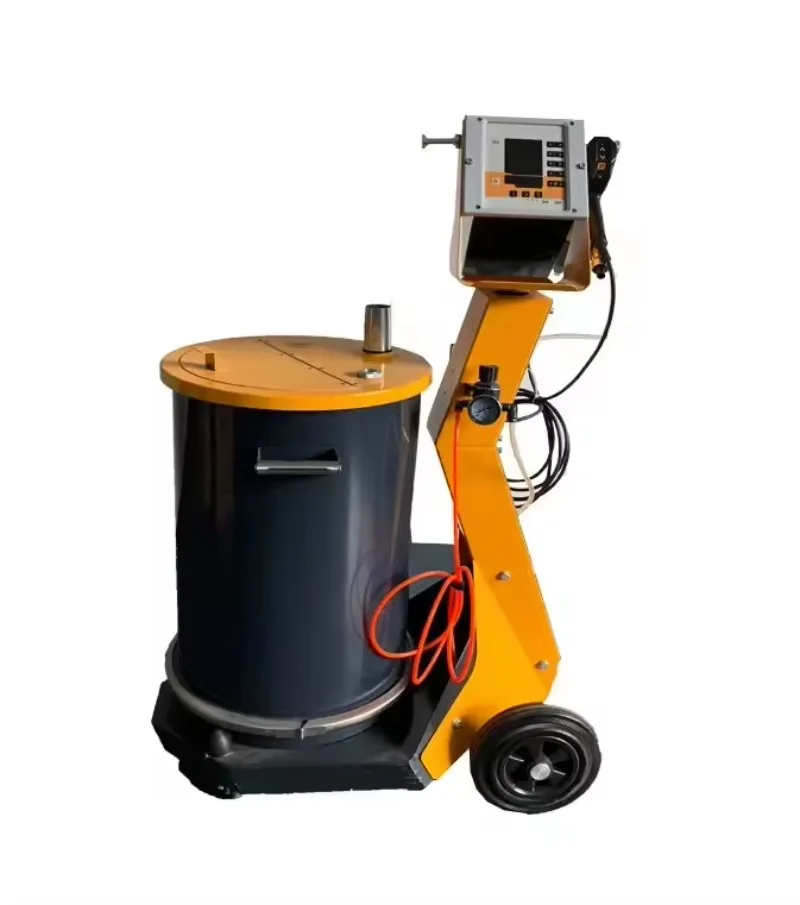 2F Rim Metal Workpiece Powder Coating Machine with Hopper
