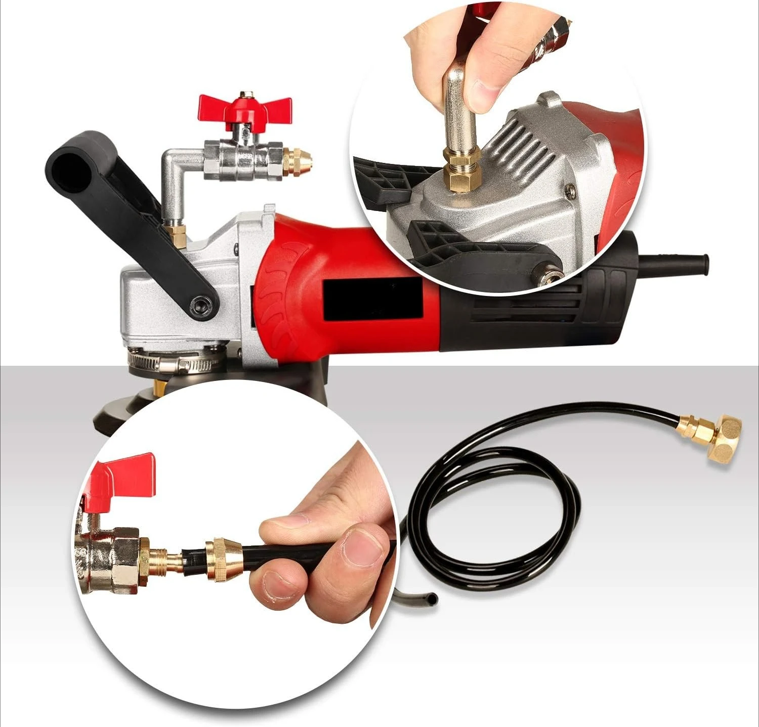 ZZZ-800W/110V Lucidatore/smerigliatrice a umido da 4'' a velocità variabile e tamponi per lucidatura diamantati in granito Lucidatore per calcestruzzo Lucidatore per pietra