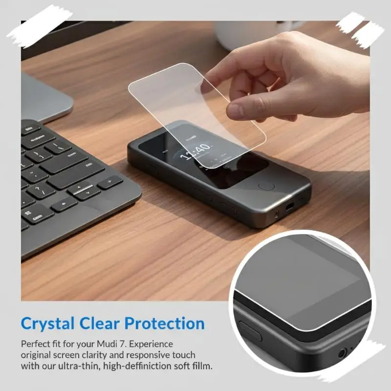 Tempered Glass Screen Protector Scratch Resistant 2/3Pcs Fingerprint Free for GL.iNet Mudi 7 GL-E5800 Touchscreen Outdoor Work