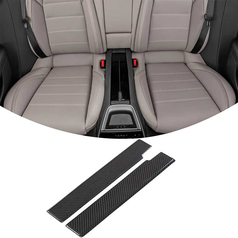 

Real Carbon Fiber For Porsche Panamera 976 2024-2026+ Car Rear Seat Center Storage Panel Cover Decorative Car Interior parts
