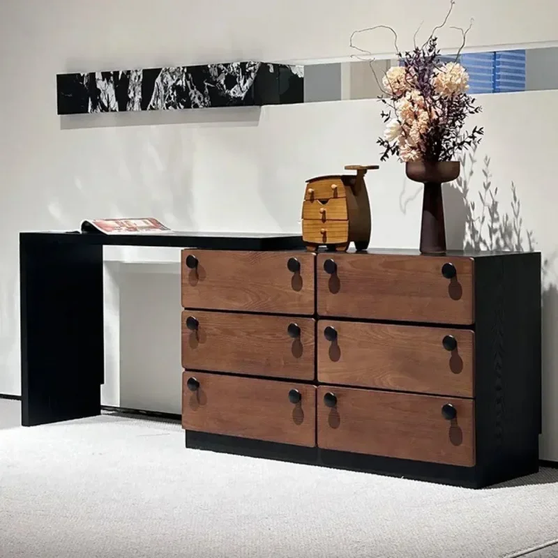 

Retro dresser 2-in-1 desk makeup table corner