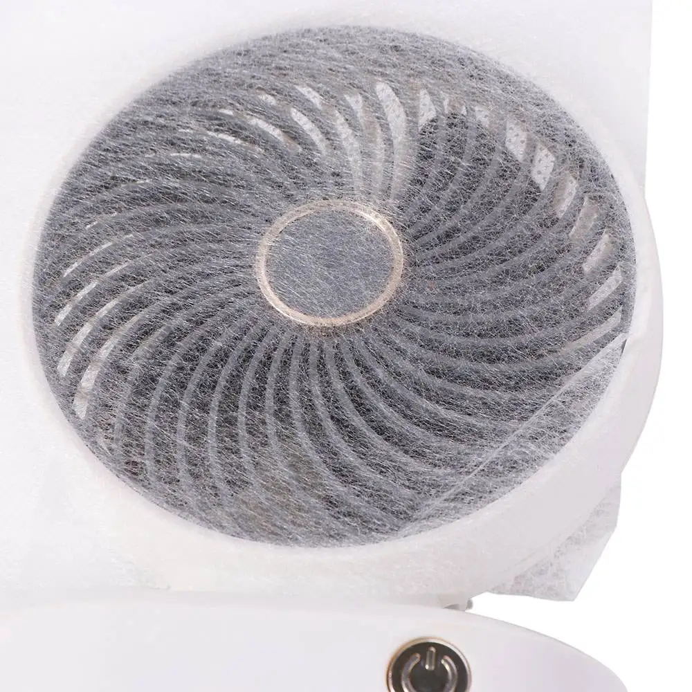 200Pcs Replace Nail Dust Collector Filter Paper Free Cutting Disposable Nail Vacuum Filter Cotton Dustproof USB