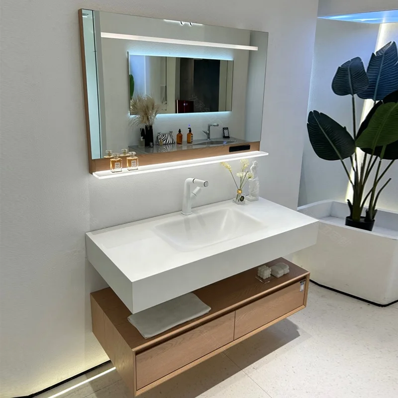 

&c Factory New Modern Luxury Bathroom Washbasin Sink Cabinet Integrated Washbasin Cabinet Toilet Washbasin Combination Light