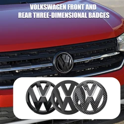 1set Black Hollow out style Car Front Grill Badge Emblem Stickers Car Logo Accessories For VW Golf 4 5 8(MK8) 7(MK7) sportvan