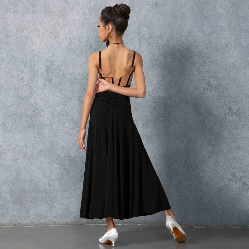 أحمر أسود الفالس قاعة الرقص فساتين المهنية الفتيات ملابس رقص اللاتينية الطفل الوطنية القياسية اللاتينية ملابس الرقص 10501