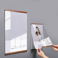 Acrylic Display Bulletin Board A4 Photo Wall Teacher Profile Certificate Of Honor Frame Wall hanging No Punching Required Magnet