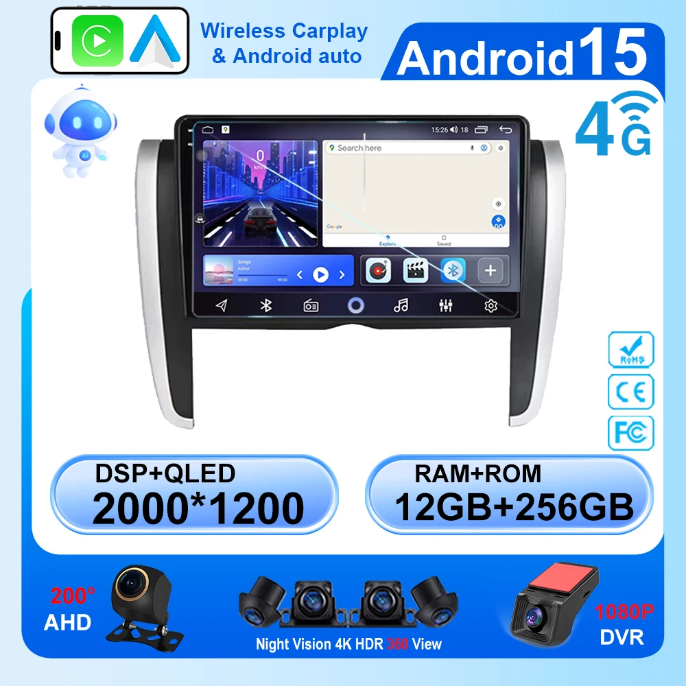 For Toyota Allion Premio 2007-2015 Android Car Radio Multimedia Stereo Autoradio Navigation GPS Head Unit Video Player No 2 din