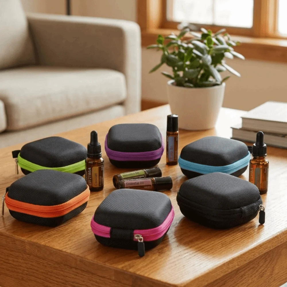 1-5 ML Bottles Essential Oil Storage Box Mini Shockproof Insulin Carrying Case Moisture-proof Hard Shell