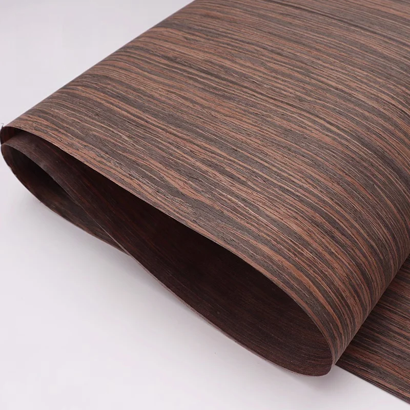 wood door veneer Black sandalwood veneer Decorative panel Furniture veneer Wood veneer 58x250cm Thickness 0.25mm ﻿