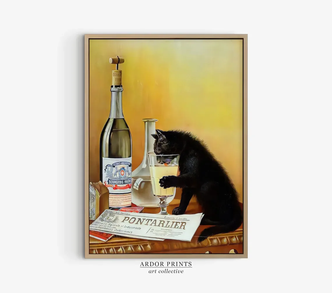impressao-de-gato-preto-bebendo-absinto-poster-retro-para-carrinho-de-bar-absinto-bourgeois-arte-de-parede-engracada