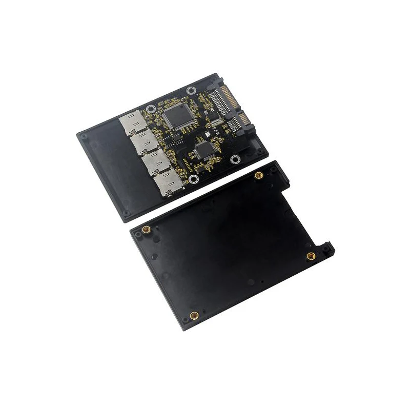 2.5 Inch 4 TF to SATA Adapter Card, Self-Made SSD Solid State Drive, For Micro-SD to SATA Group RAID Card