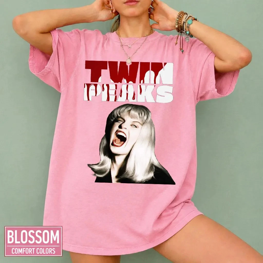 Laura Palmer Shirt - Twin Peaks Graphic T-Shirt: Movie Graphic Tee Summer unisex Loose and Breathable cotton T-shirt Top