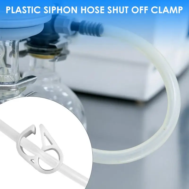 Shut Off Hose Clamp 20pcs Elastic Hose Clamps Adjustable For Hose Multifunctional Soft Flow Regulator Control Supplies Valve