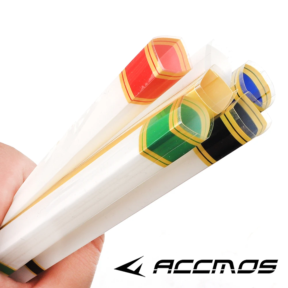 ACCMOS 15Pcs Archery  arrow wraps heat shrink Adhesive Arrow Wraps Sticker Arrow Shaft Hunting Accessory