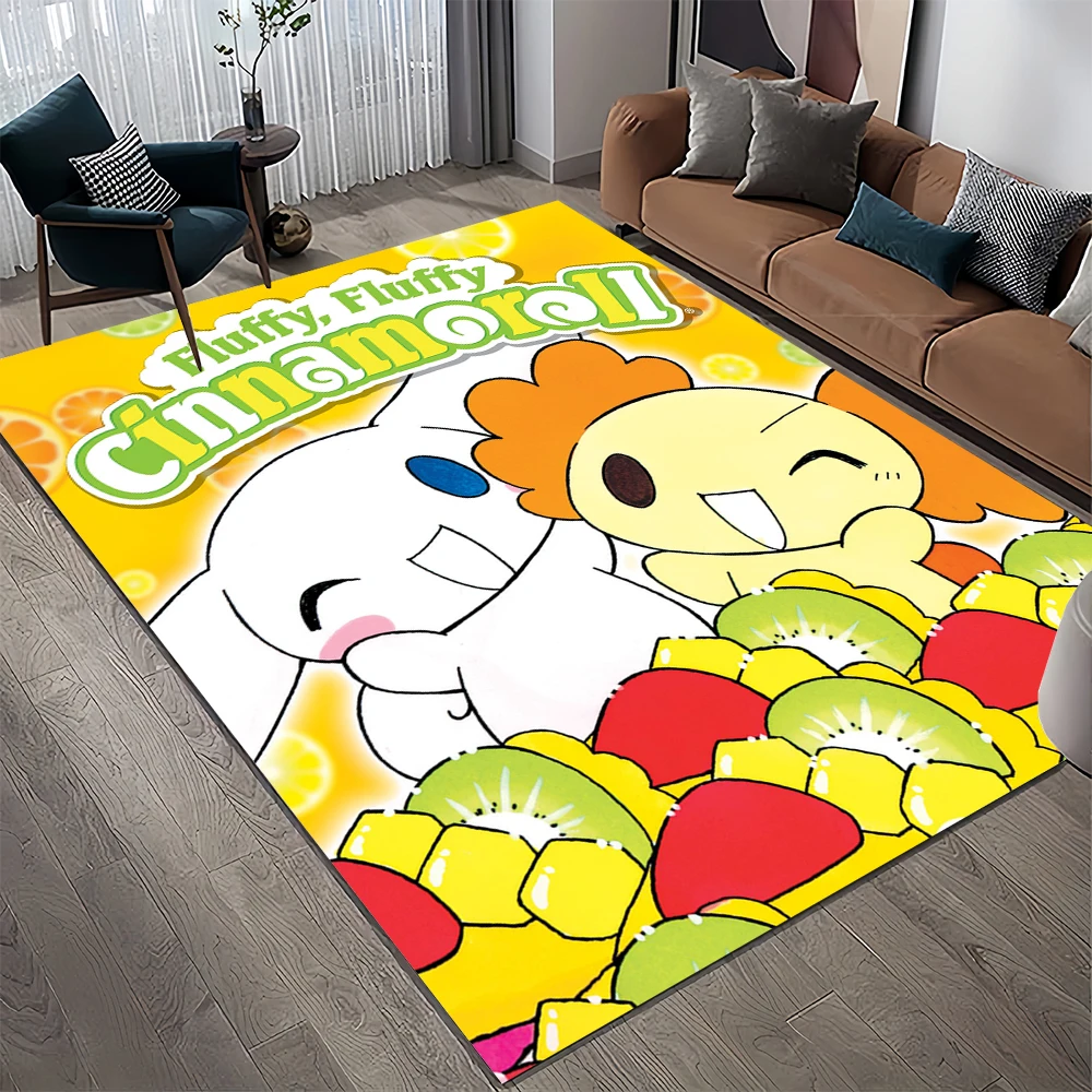 พรมลายการ์ตูนสำหรับตกแต่งห้องนอนบ้านห้องนั่งเล่นโซฟาขนาดใหญ่สำหรับเด็กพรมปูพื้นตกแต่งแบบ HD