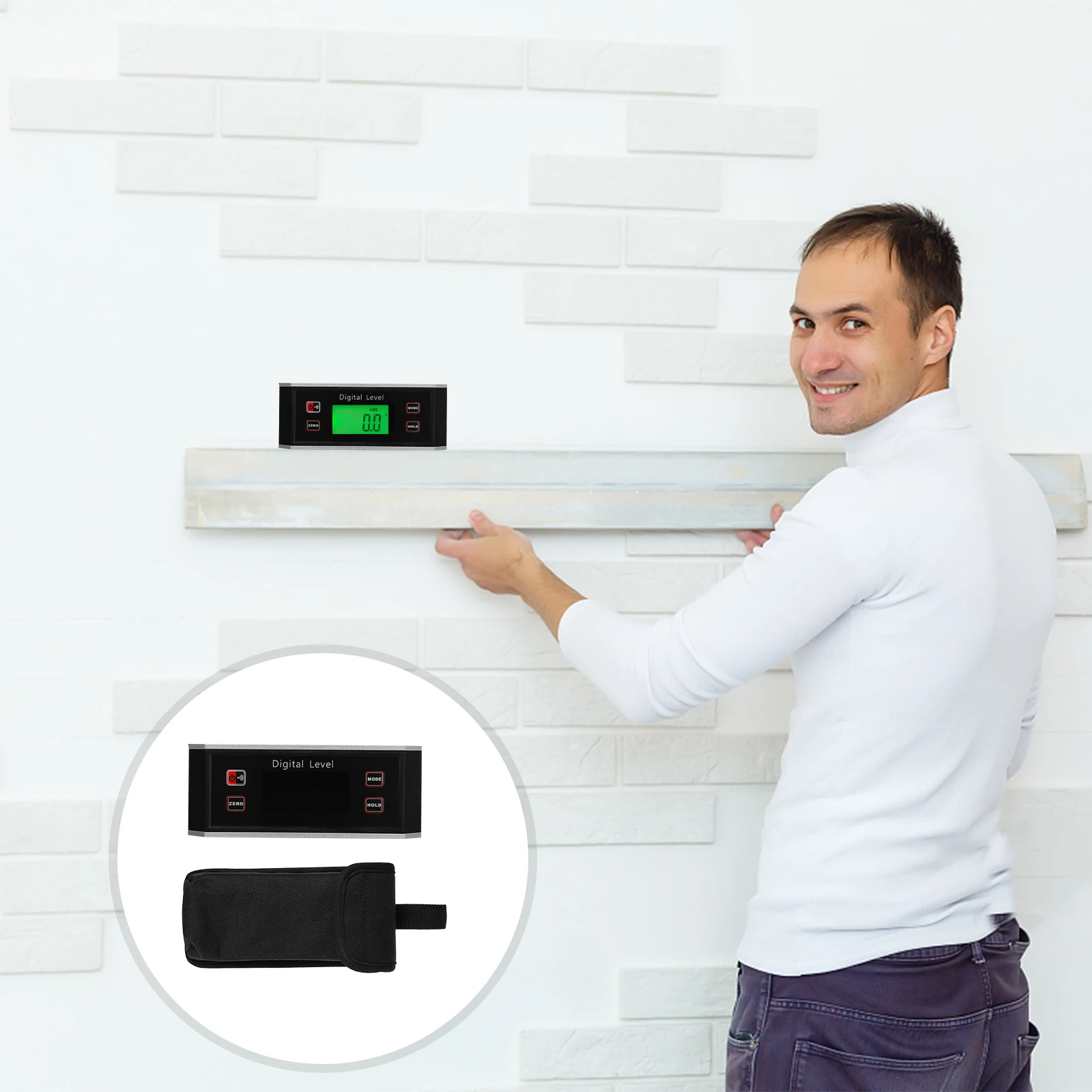 

Digital Level Gauge V-Groove Magnetic Base Backlight Lcd Angle Finder Protractor Inclinometer Tool Instrument