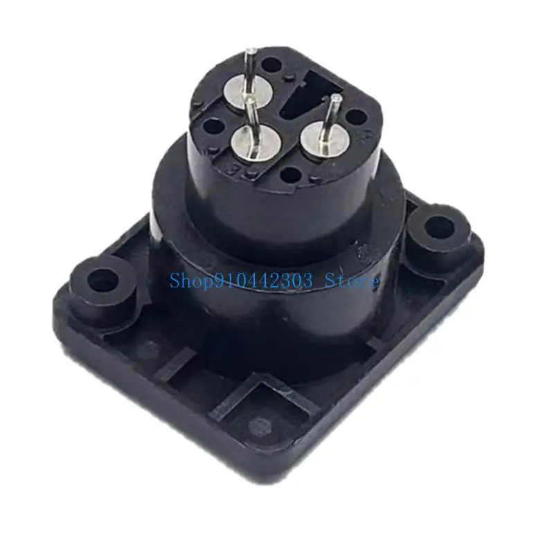 L4MD 3Pin XLR Adapter ABS Plastic Legering Shell Rechte Terminal Panel Mount Connector voor Live Event Auditieve Systemen
