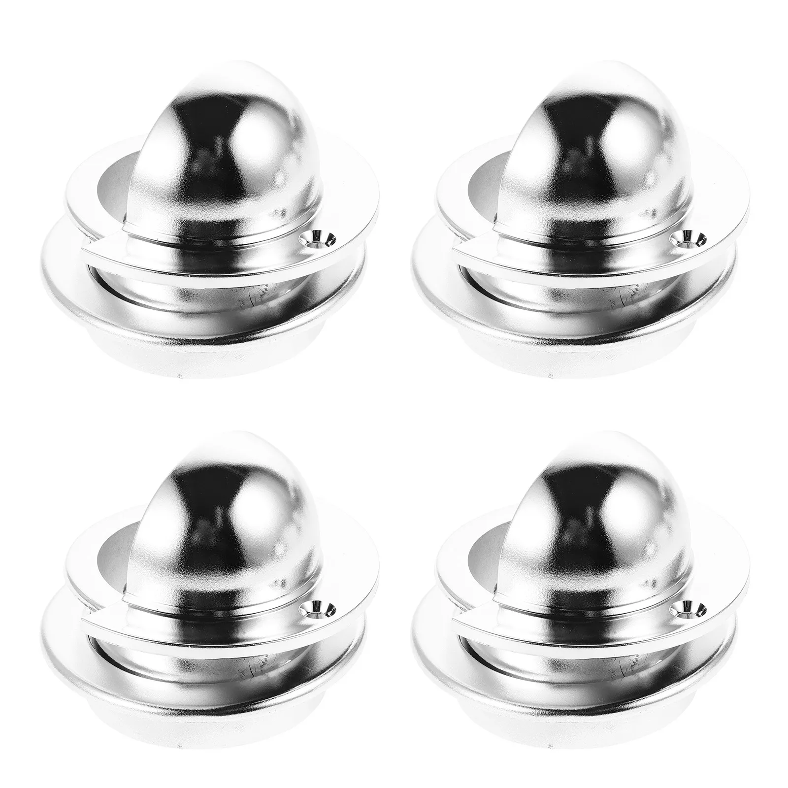 

8Pcs Foosball Chrome Foosball Goal Insert Screw Mount Universal Table Soccer Ball Entry Dish Replacement