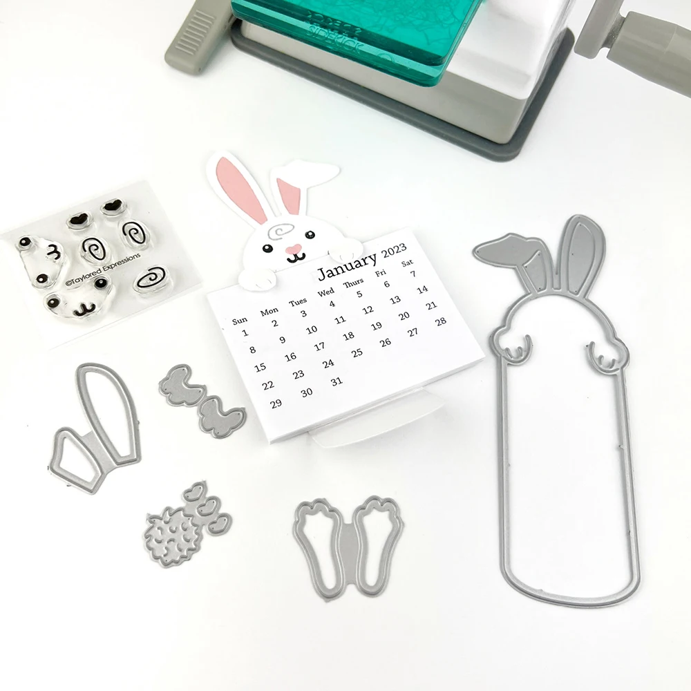 Animal Fox Rabbit Tiger Clear Stamps and Metal Cutting Dies For Card Making Transparent Seals Set Paper Embossing Stencils Craft