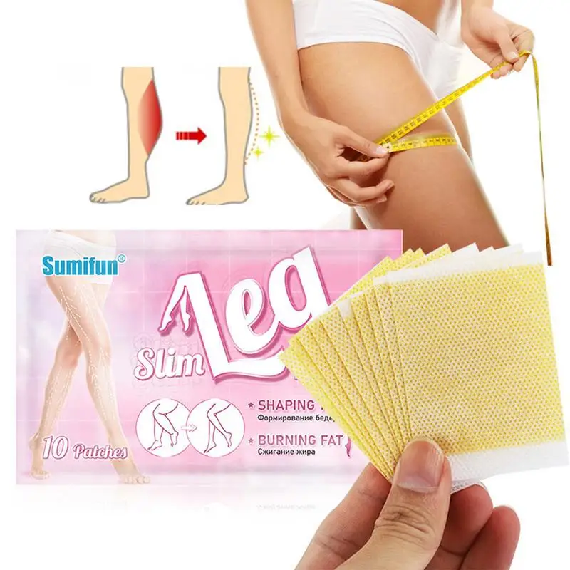 Thigh Slimming Patch 10Pcs Breathable Belly Patches Weight Loss Sticker For Women Men Thigh Anti-Cellulite & Burning Fat