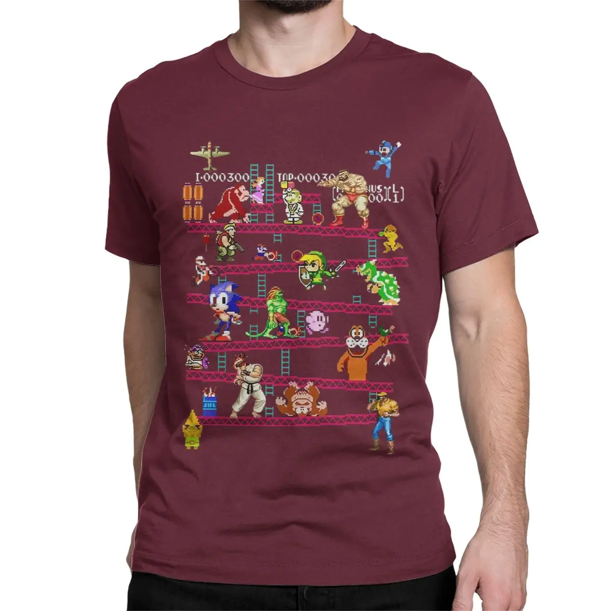 Arcade Game Collage T-Shirt 6