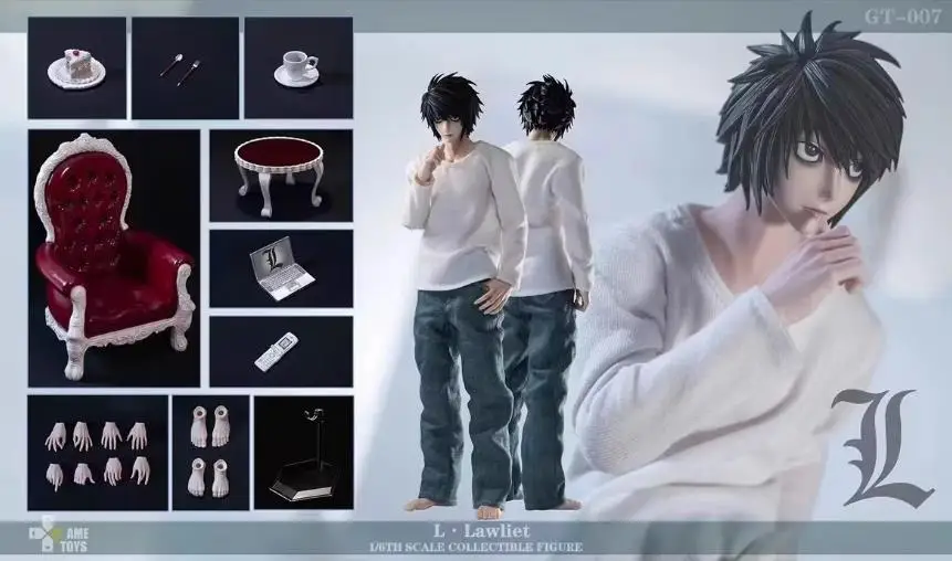 Original Genuine GAMETOYS 1/6 Yagami Light KIRA Lawliet L GT-007