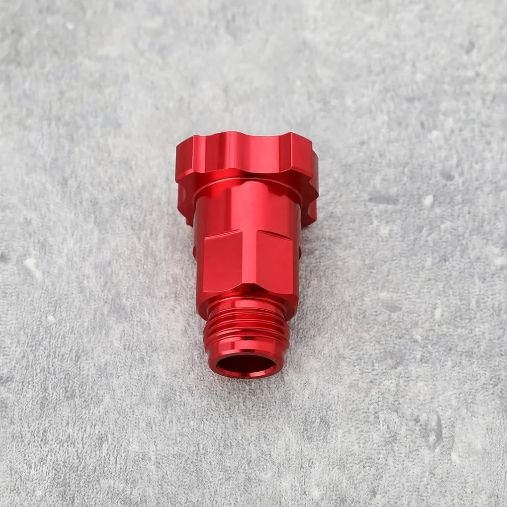 2Pcs M16x1.5mm External Thread Adapter Connector Red Aluminum Alloy Sp-ray Connector compatible for DeVilBiss DV1