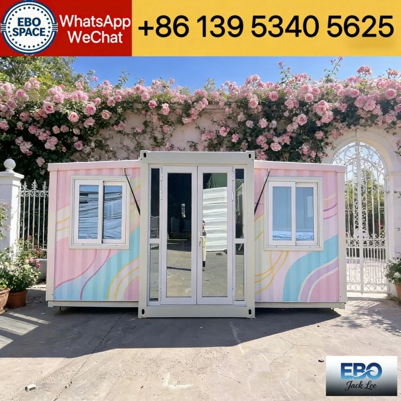 Expandable Container House China Made 20ft 30ft 40ft Modular Tiny Cabin Outdoor Garden Studio Waterproof CE