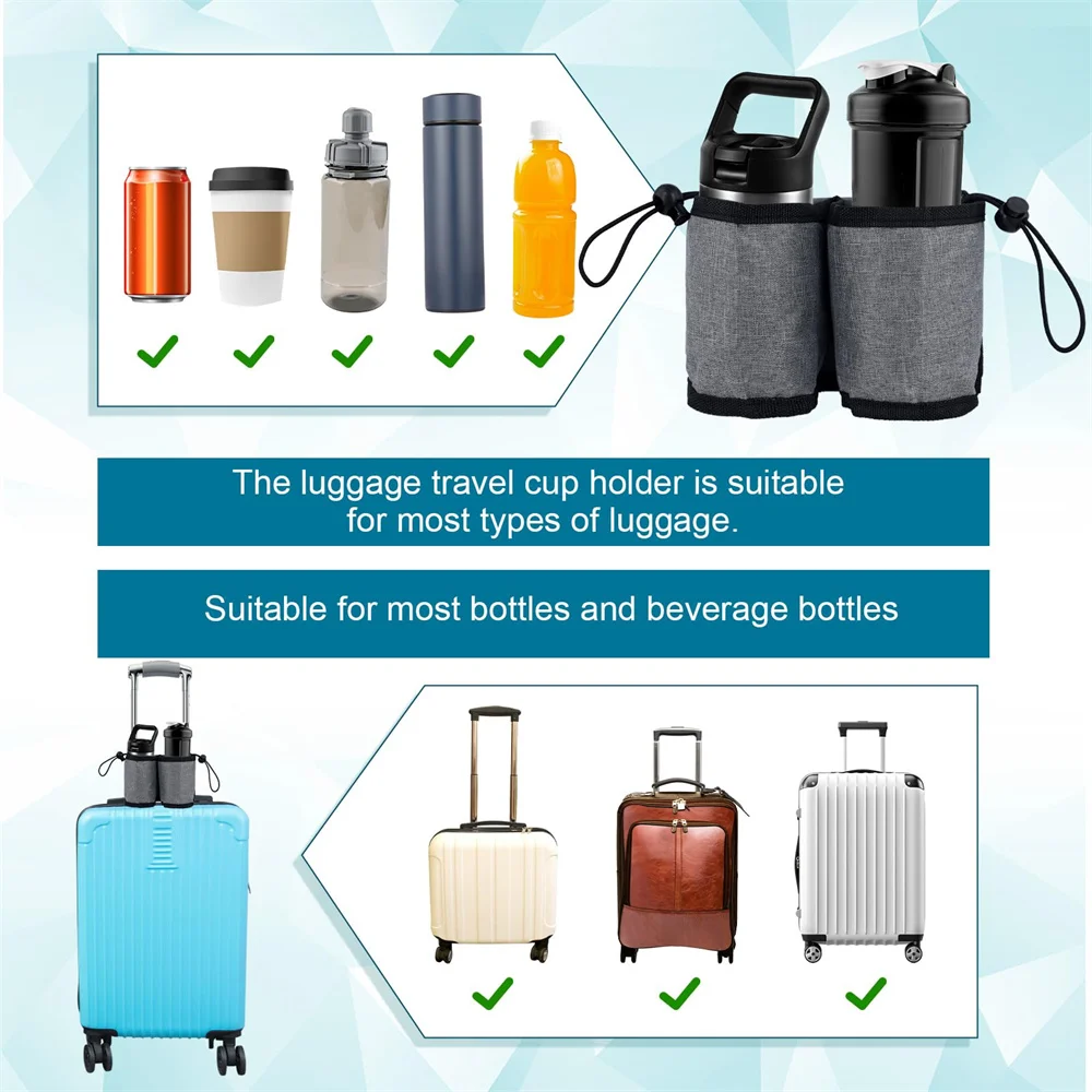 1pc Travelling Suitcase Lightweight Storage Cup Set Waterproof Water Drink Milk Tea Cup Holder