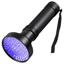 51/100 LED UV Flashlight Pet Urine Stain Detector Portable Torch Lamp Money Verification Purple Light Multifunctional Tool