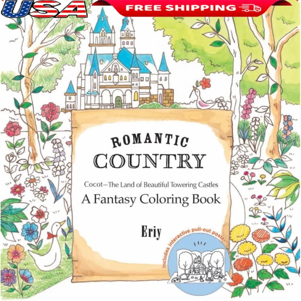 COUNTRIE ROMANTIQUE Un livre de coloration