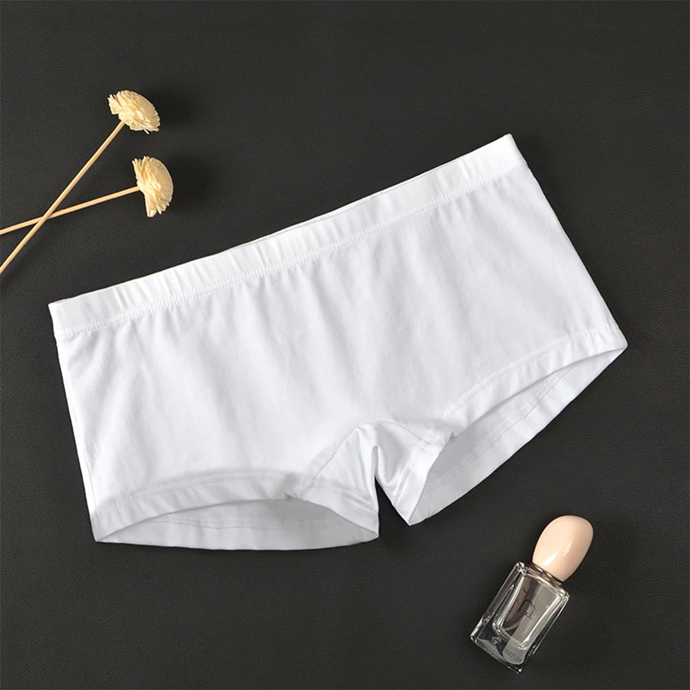 Boxer Briefs Mens Trunk Comfortable Cotton Knickers Sexy Underpants Underwear Breathable Briefs M~2XL Plus Size
