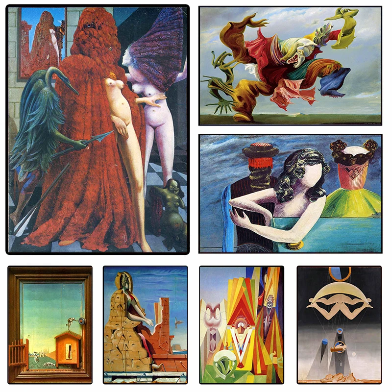 Famous Artist Max Ernst Surrealism Abstract Artworks Posters and Prints Canvas Printing Wall Art Picture for Living Room Decor