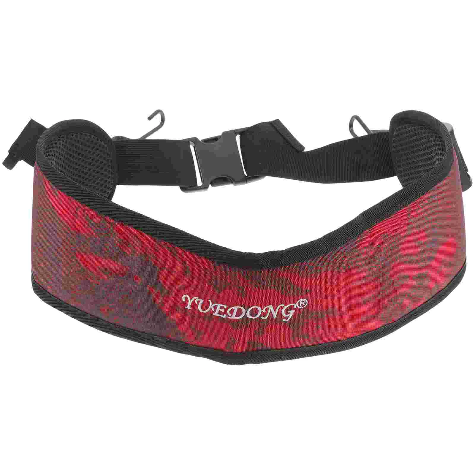 

African Drum Belt YW36 Adult Red Camo Thick Breathable Hand Snare Drum Sling Strap Adjustable Percussion Instrument Metal Hook