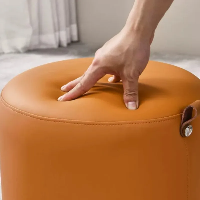 #Ottoman Seat Living Room Chair Footrest Minimalist Small Entryway Hallway Stool Floor Nordic Bedroom Home Furniture Accessories