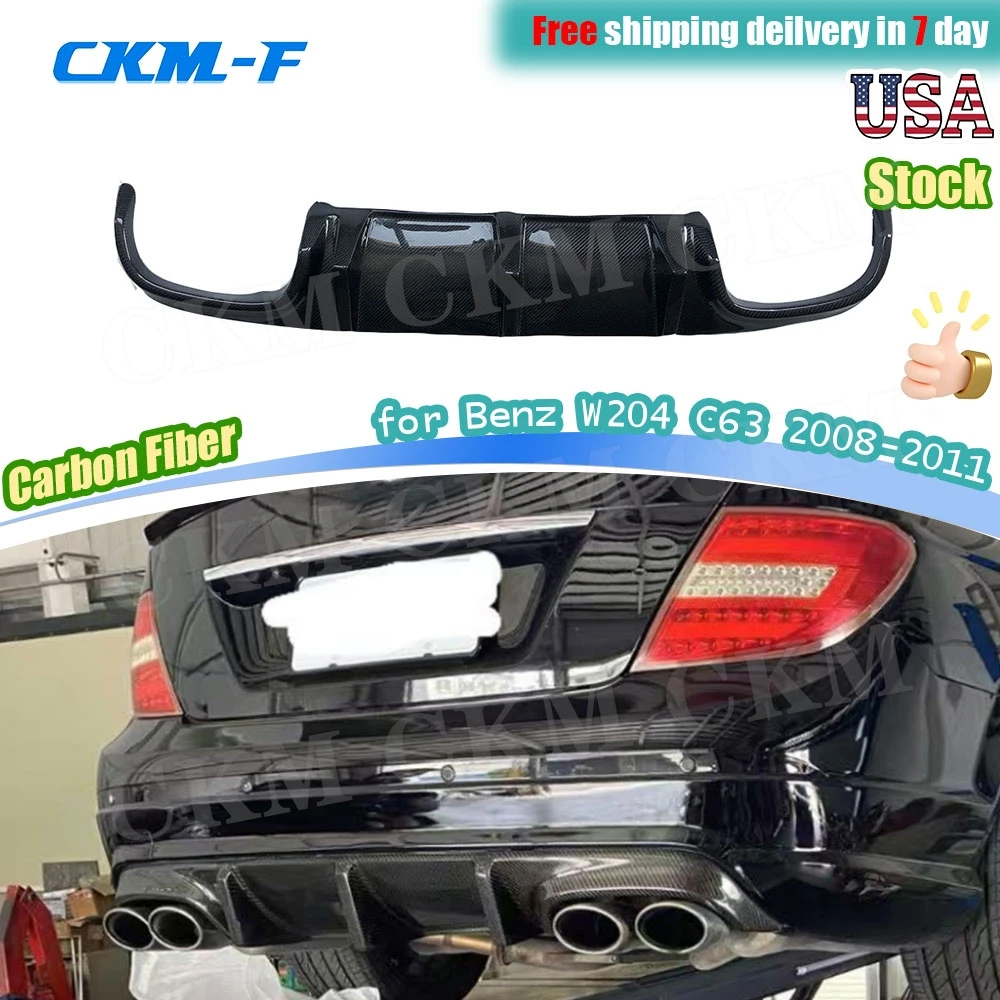 

Carbon Fiber Rear Lip Diffuser for Benz W204 C63 2008-2011 Rear Bumper Car Rear Diffuser Rear Diffuser Splitter Accessories