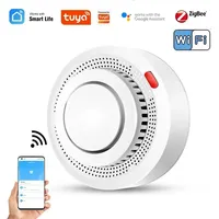 Tuya Zigbee Wifi Smoke Alarm Fire Protection Detector 80DB Alarm Fire Smoke Sensor Smart Life APP Home Security Alarm #20
